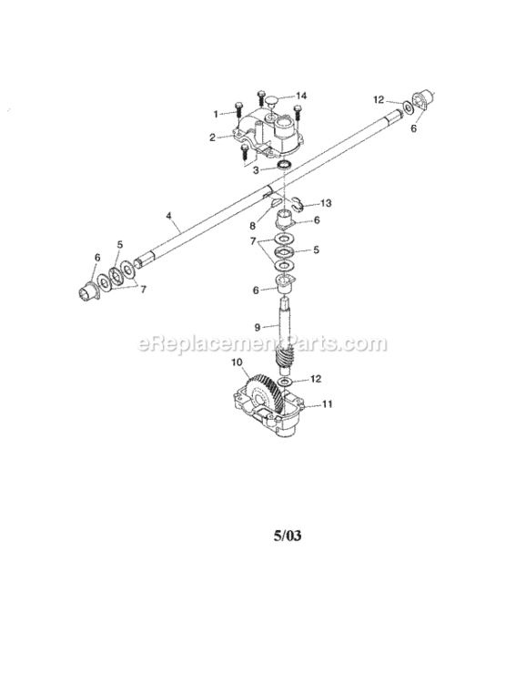 Page C Diagram and Parts List for 917374800  Craftsman Lawn Mower