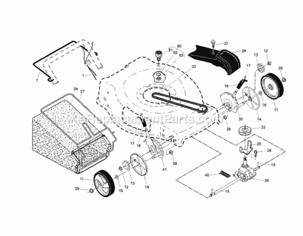 Page B Diagram and Parts List for 917376392  Craftsman Lawn Mower