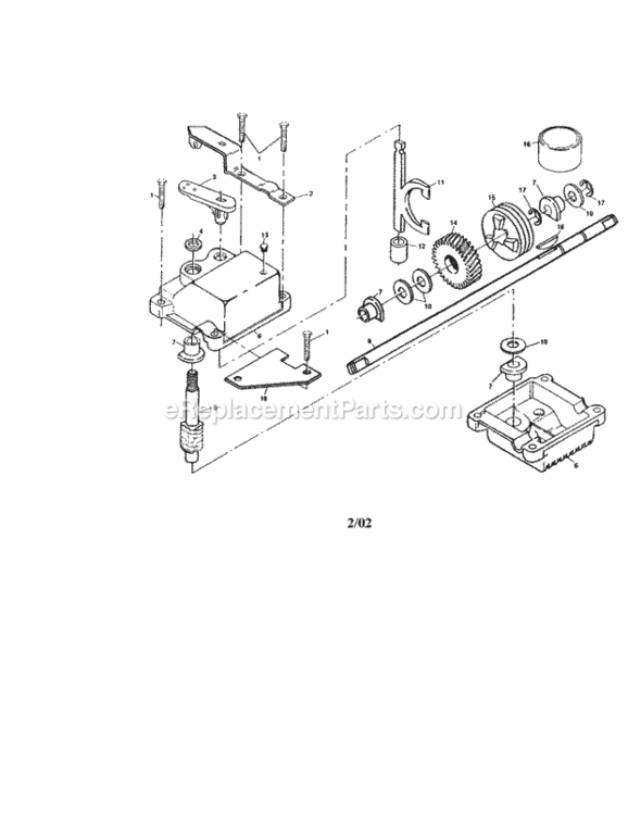 Page C Diagram and Parts List for 917376410  Craftsman Lawn Mower