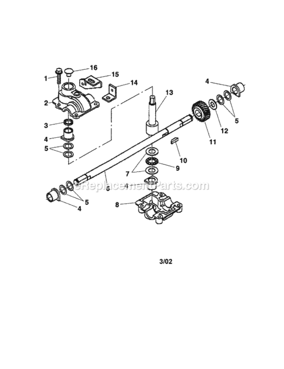 Page C Diagram and Parts List for 917376510  Craftsman Lawn Mower
