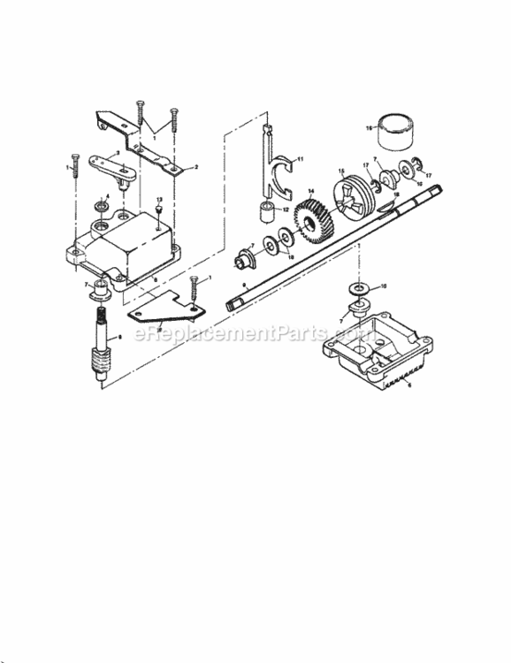 Page C Diagram and Parts List for 917376750  Craftsman Lawn Mower