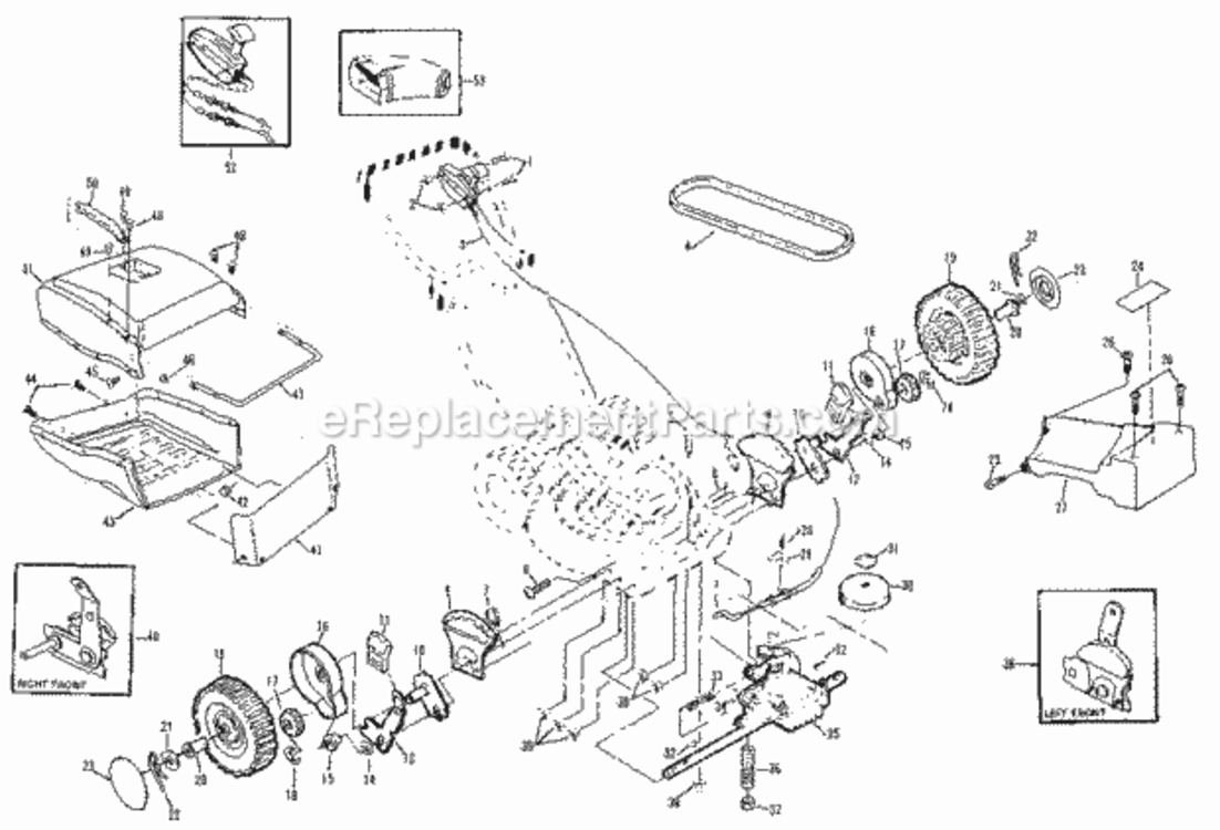 Page B Diagram and Parts List for 917376900  Craftsman Lawn Mower