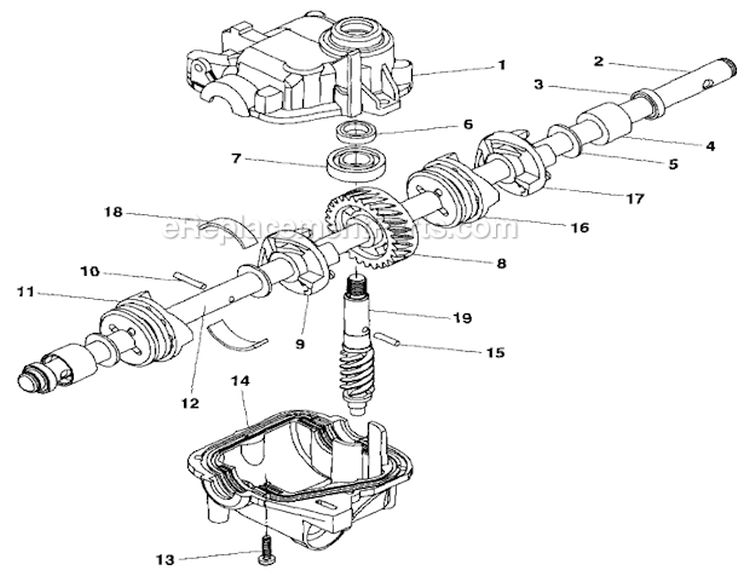 Page C Diagram and Parts List for 917377011  Craftsman Lawn Mower