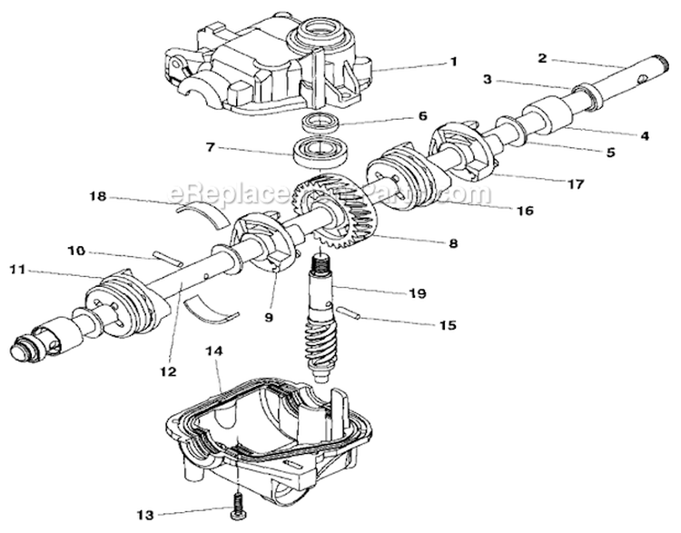 Page C Diagram and Parts List for 917377013  Craftsman Lawn Mower