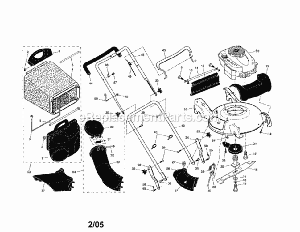 Page A Diagram and Parts List for 917377091  Craftsman Lawn Mower