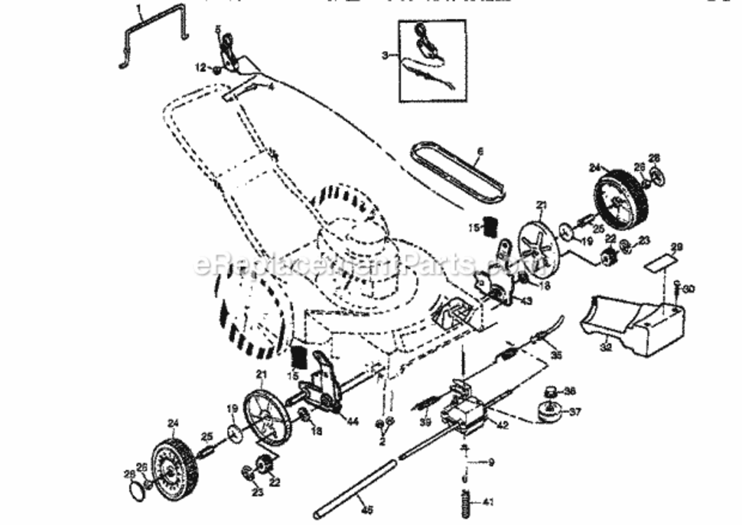 Page B Diagram and Parts List for 917377210  Craftsman Lawn Mower