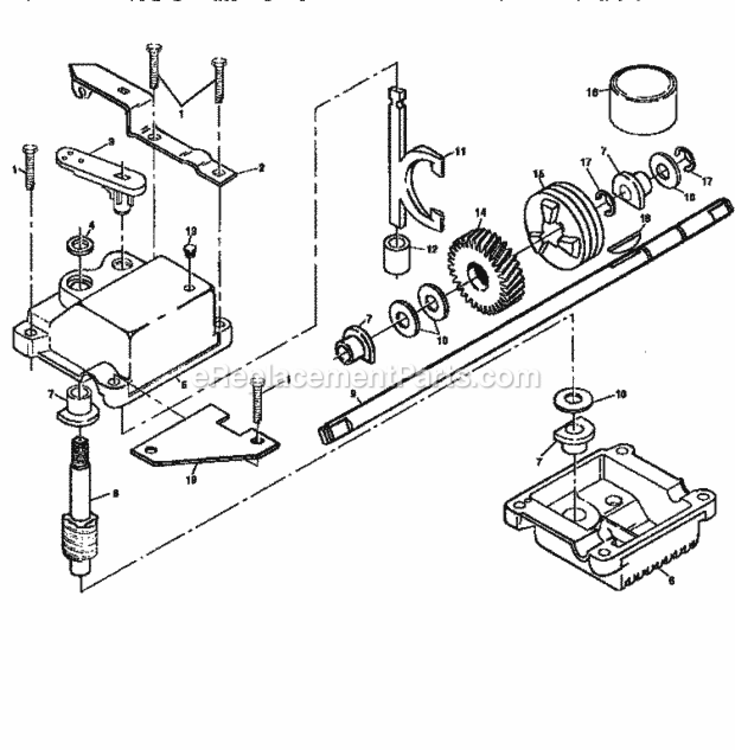 Page C Diagram and Parts List for 917377261  Craftsman Lawn Mower