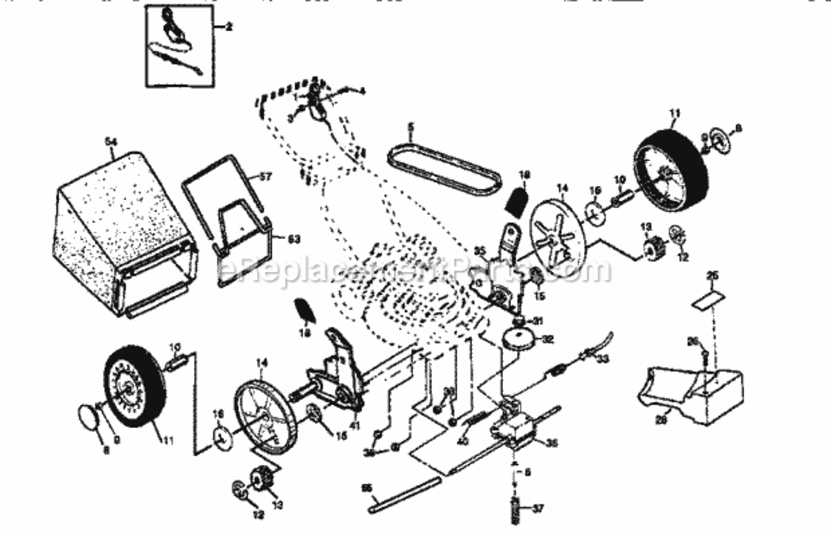 Page B Diagram and Parts List for 917377262  Craftsman Lawn Mower