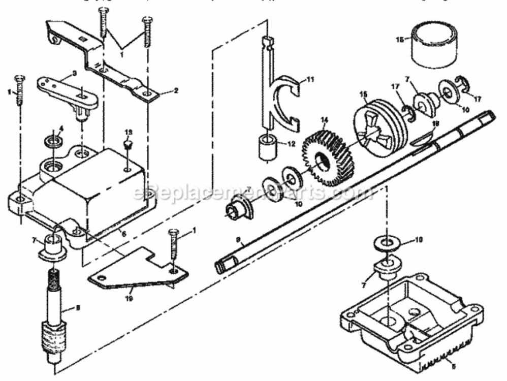 Page C Diagram and Parts List for 917377281  Craftsman Lawn Mower