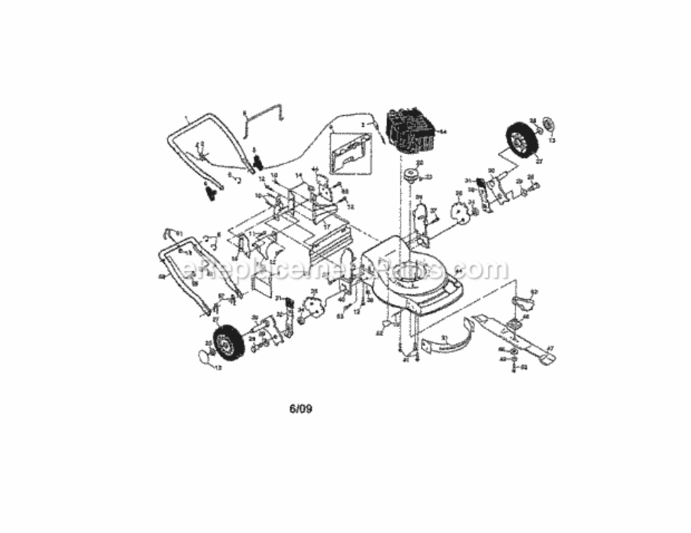 Page A Diagram and Parts List for 917377302  Craftsman Lawn Mower