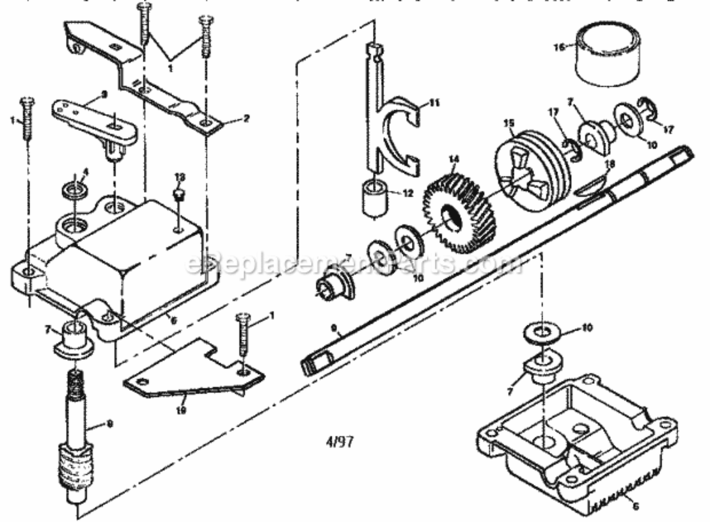 Page A Diagram and Parts List for 917377311  Craftsman Lawn Mower