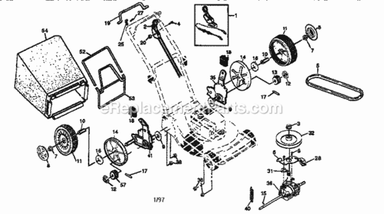 Page A Diagram and Parts List for 917377330  Craftsman Lawn Mower