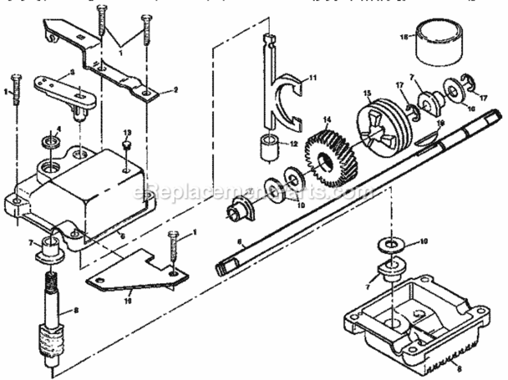 Page C Diagram and Parts List for 917377351  Craftsman Lawn Mower