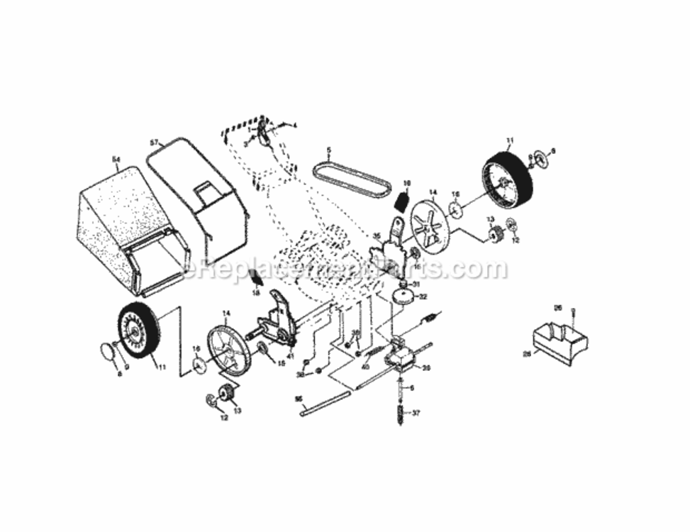 Page B Diagram and Parts List for 917377390  Craftsman Lawn Mower