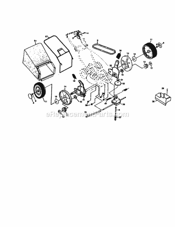 Page B Diagram and Parts List for 917377391  Craftsman Lawn Mower