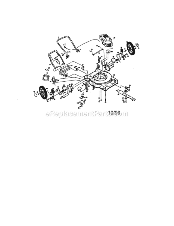 Page A Diagram and Parts List for 917377421  Craftsman Lawn Mower