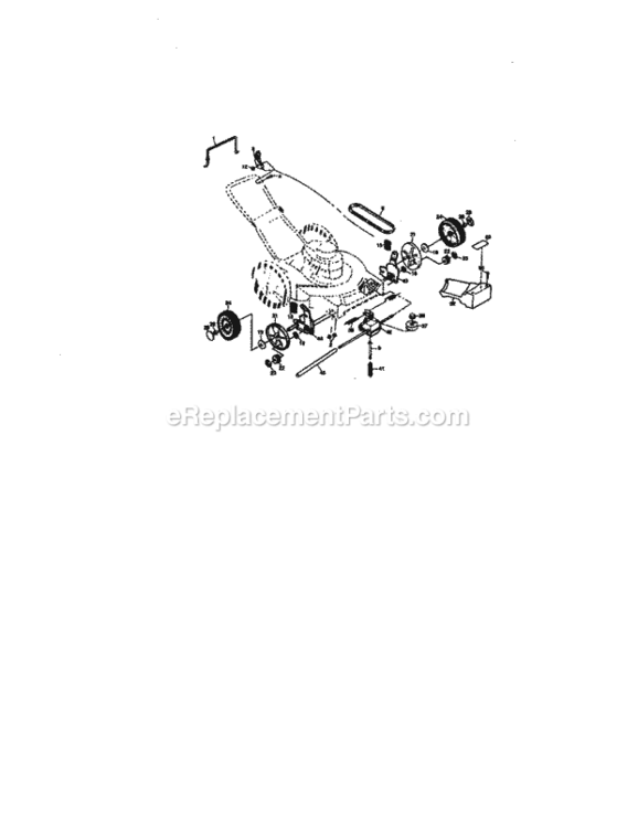 Page B Diagram and Parts List for 917377421  Craftsman Lawn Mower