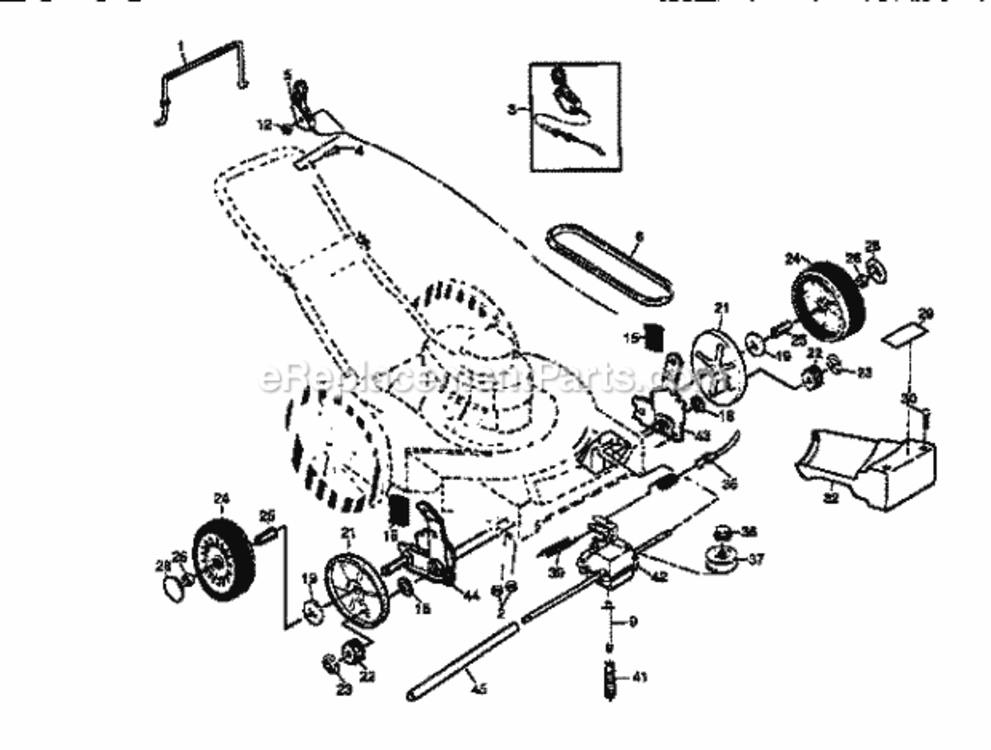 Page B Diagram and Parts List for 917377500  Craftsman Lawn Mower