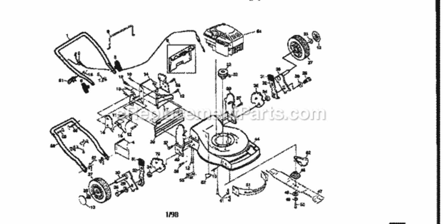 Page A Diagram and Parts List for 917377520  Craftsman Lawn Mower