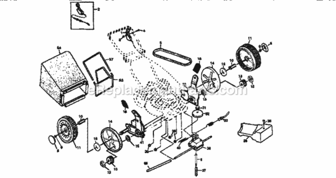 Page B Diagram and Parts List for 917377560  Craftsman Lawn Mower