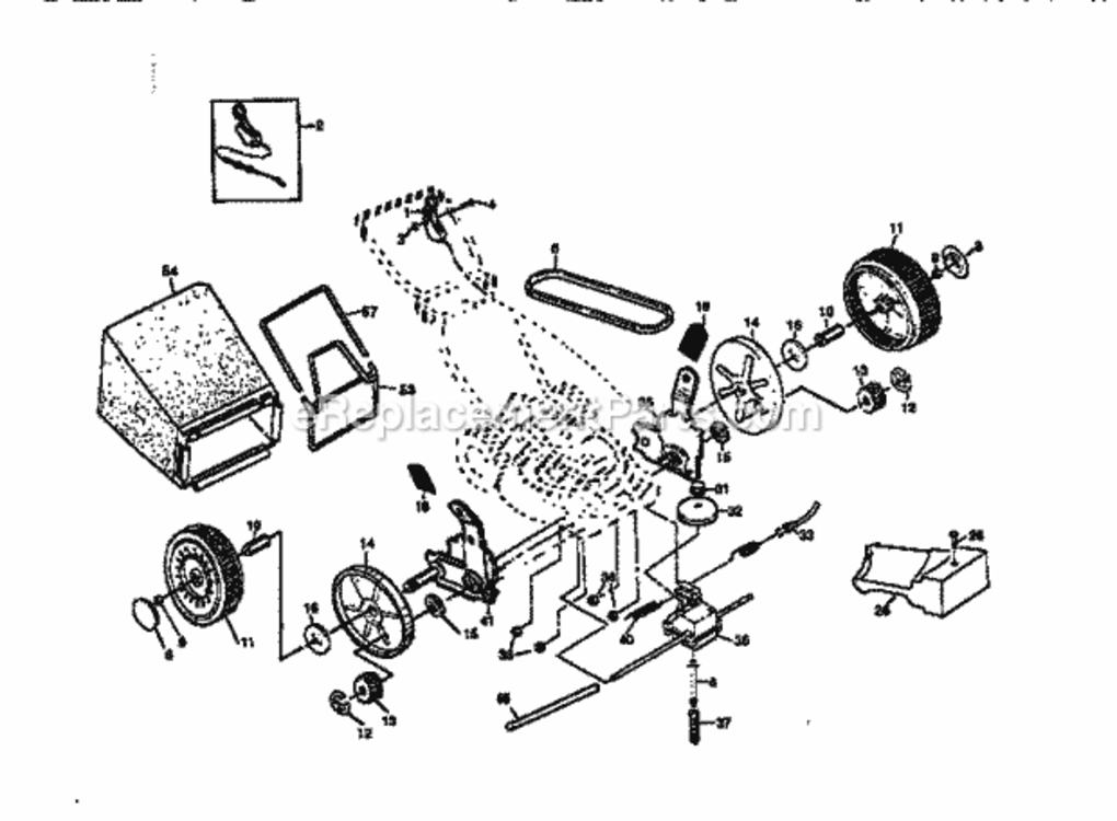 Page B Diagram and Parts List for 917377562  Craftsman Lawn Mower