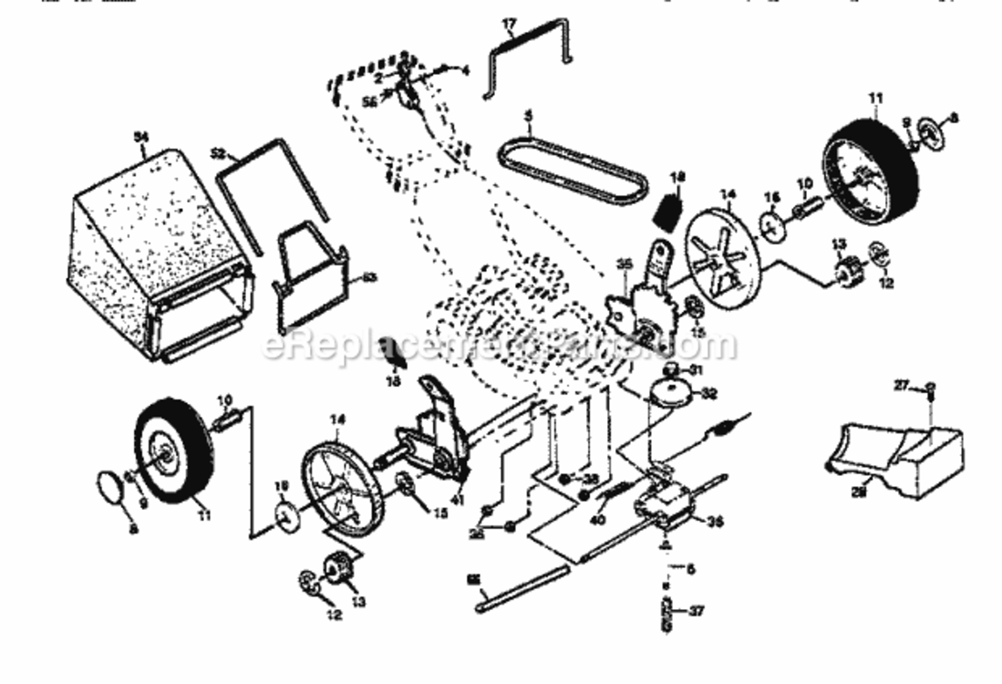 Page C Diagram and Parts List for 917377571  Craftsman Lawn Mower