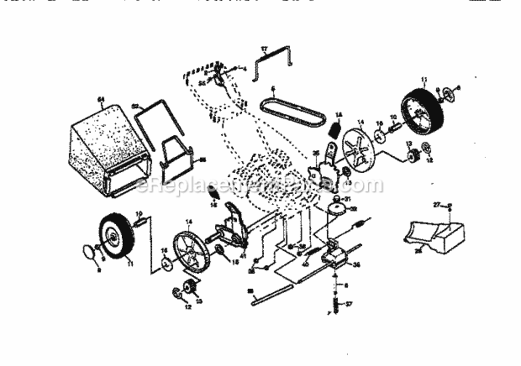 Page C Diagram and Parts List for 917377573  Craftsman Lawn Mower