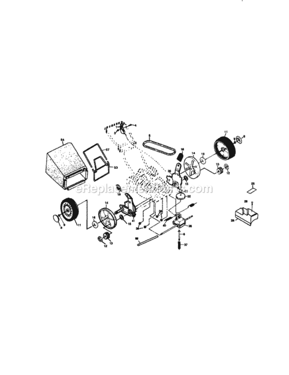Page C Diagram and Parts List for 917377582  Craftsman Lawn Mower