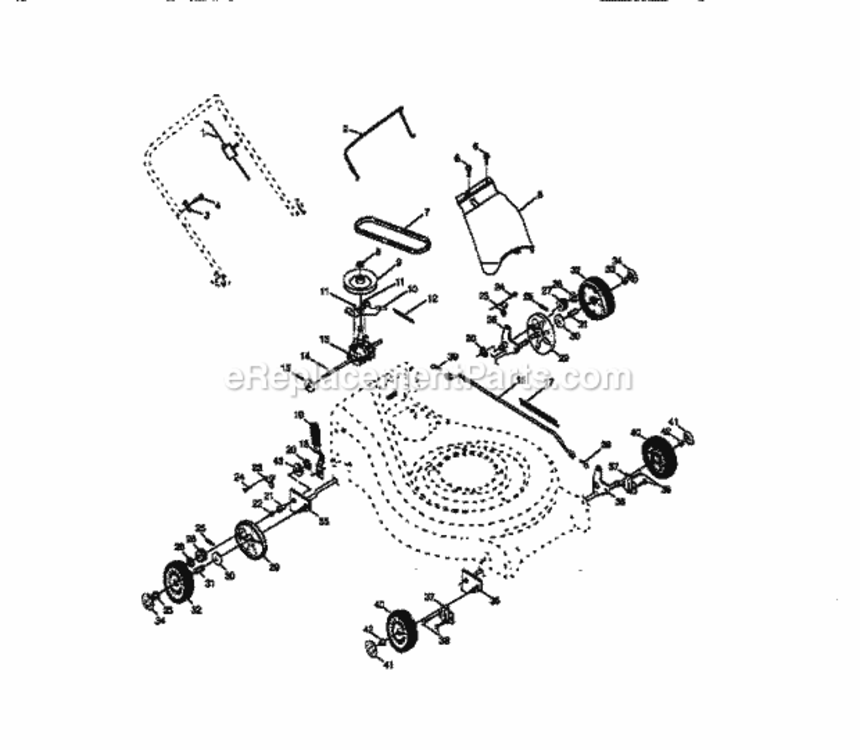 Page B Diagram and Parts List for 917377641  Craftsman Lawn Mower