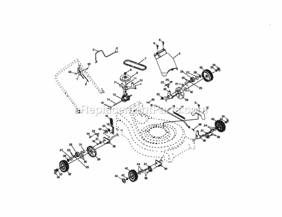Page B Diagram and Parts List for 917377650  Craftsman Lawn Mower