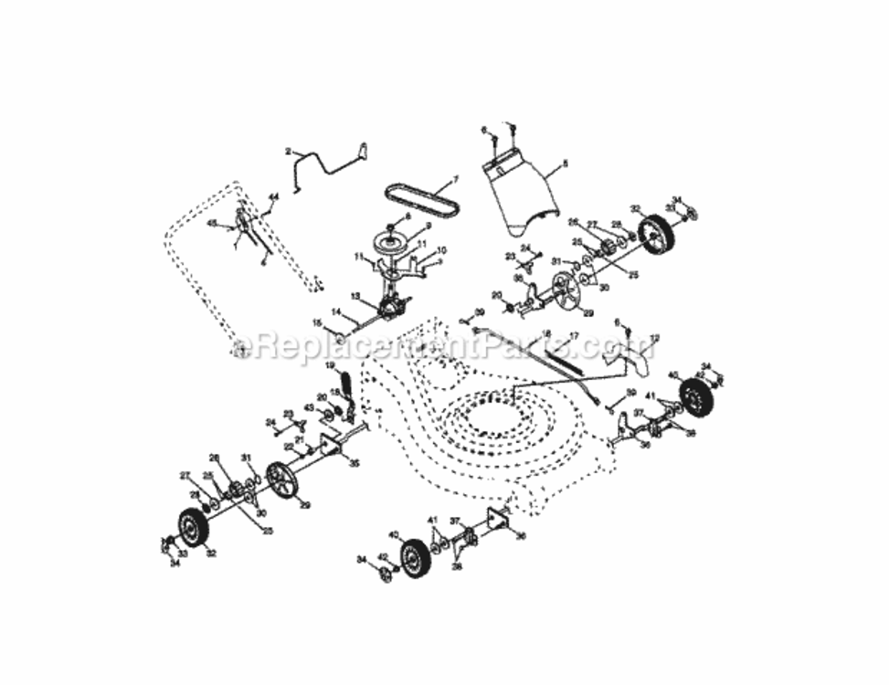 Page B Diagram and Parts List for 917377651  Craftsman Lawn Mower