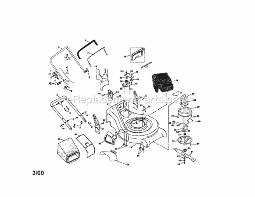 Page A Diagram and Parts List for 917377760  Craftsman Lawn Tractor