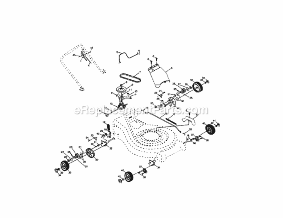 Page B Diagram and Parts List for 917377760  Craftsman Lawn Tractor
