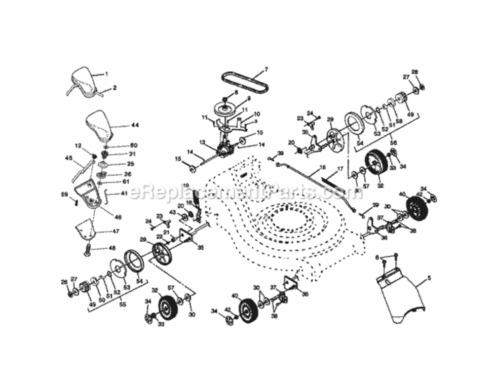 Page B Diagram and Parts List for 917377790  Craftsman Lawn Tractor