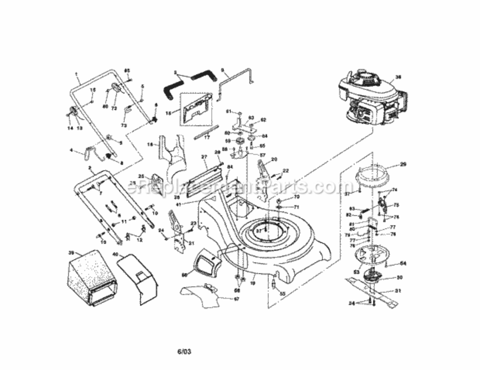 Page A Diagram and Parts List for 917377791  Craftsman Lawn Tractor