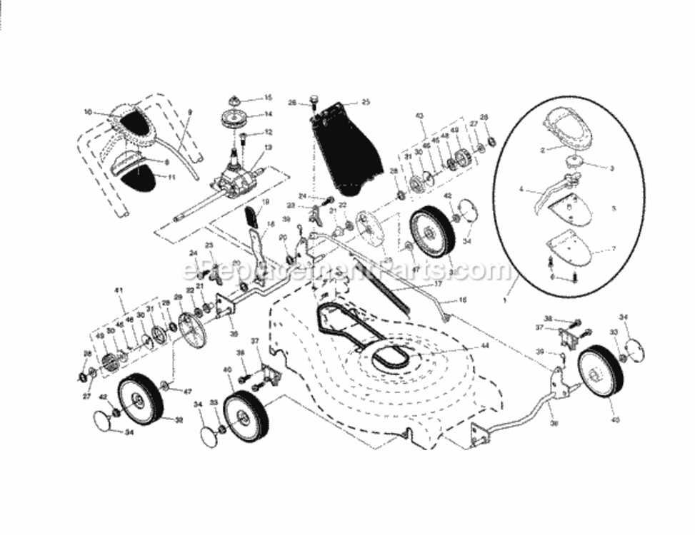Page B Diagram and Parts List for 917377795  Craftsman Lawn Tractor