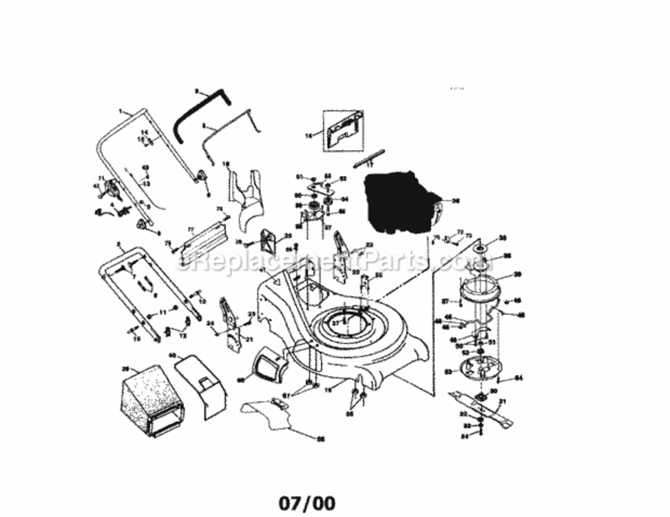Page A Diagram and Parts List for 917377800  Craftsman Lawn Tractor