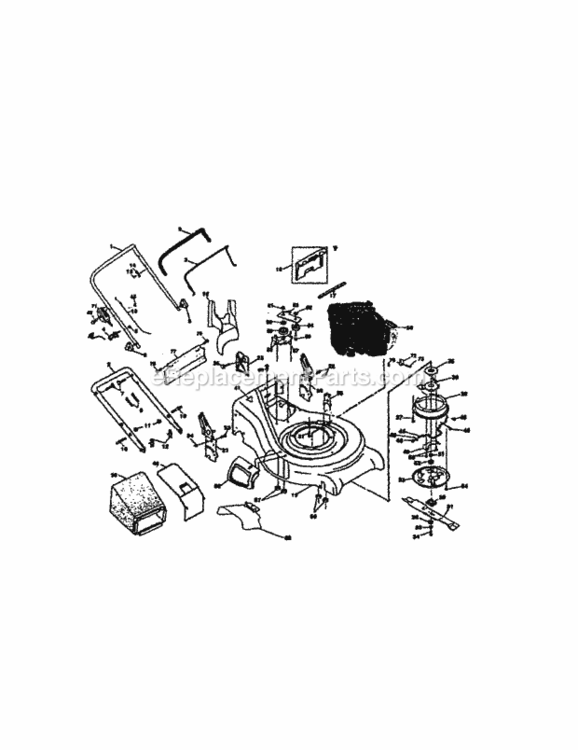 Page A Diagram and Parts List for 917377801  Craftsman Lawn Mower