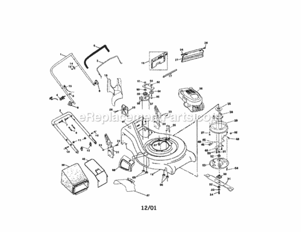 Page A Diagram and Parts List for 917377811  Craftsman Lawn Tractor