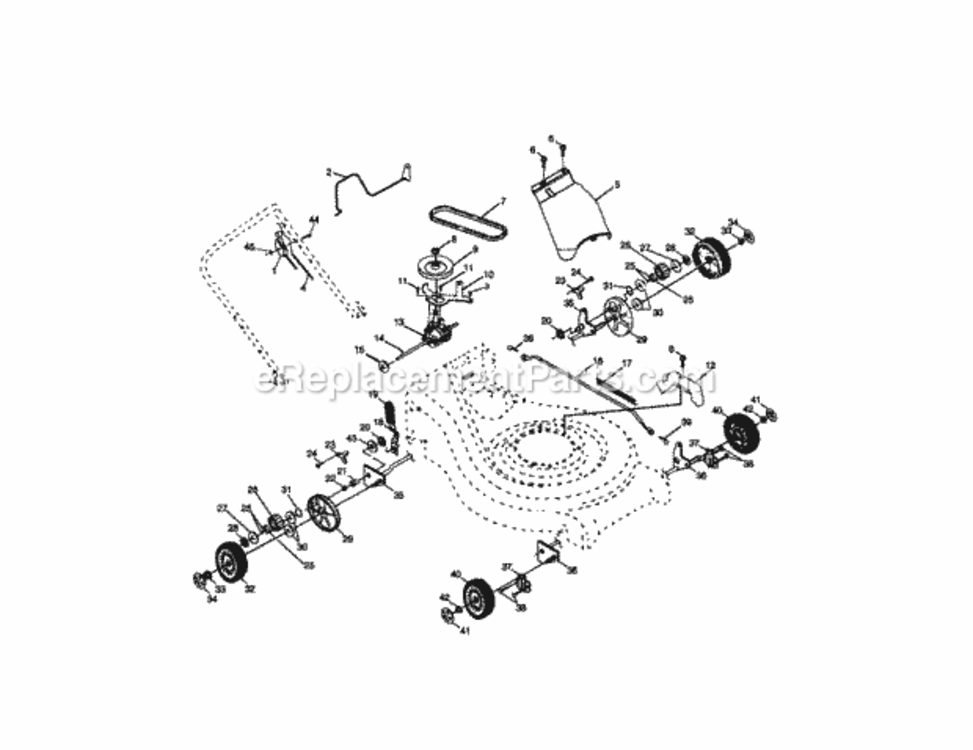 Page B Diagram and Parts List for 917377811  Craftsman Lawn Tractor