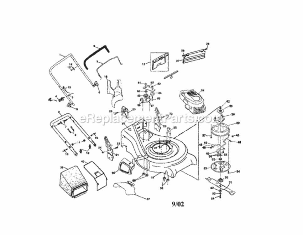 Page A Diagram and Parts List for 917377812  Craftsman Lawn Tractor