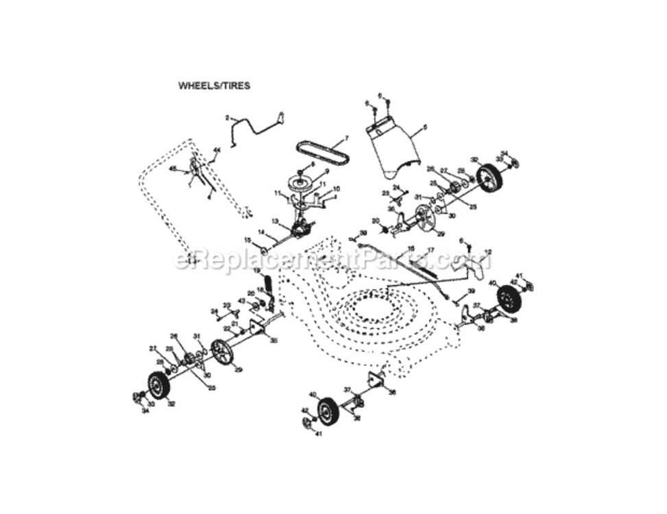 Page B Diagram and Parts List for 917377812  Craftsman Lawn Tractor
