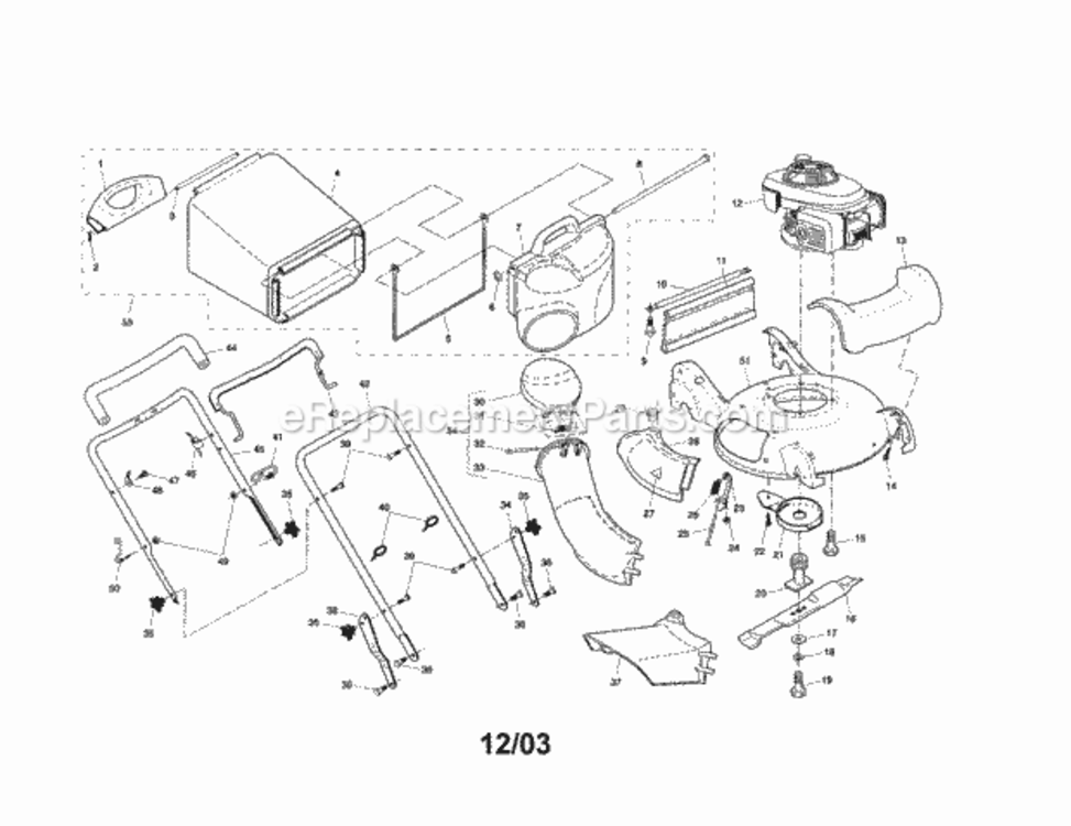Page A Diagram and Parts List for 917377840  Craftsman Lawn Mower