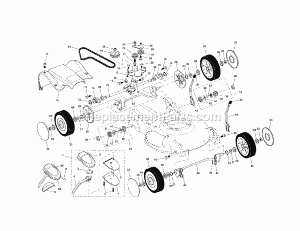 Page B Diagram and Parts List for 917377841  Craftsman Lawn Tractor