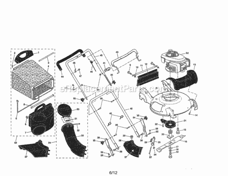 Page A Diagram and Parts List for 917377844  Craftsman Lawn Tractor