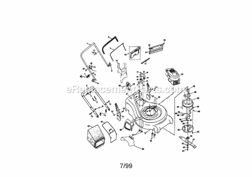 Page A Diagram and Parts List for 917377911  Craftsman Lawn Tractor