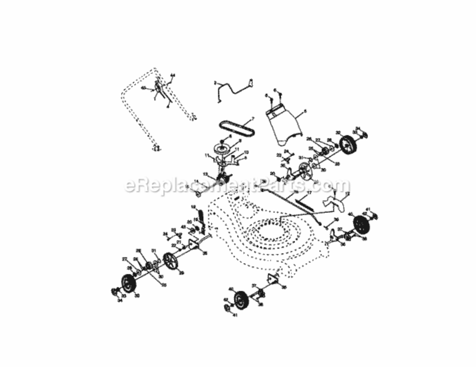 Page B Diagram and Parts List for 917377912  Craftsman Lawn Tractor
