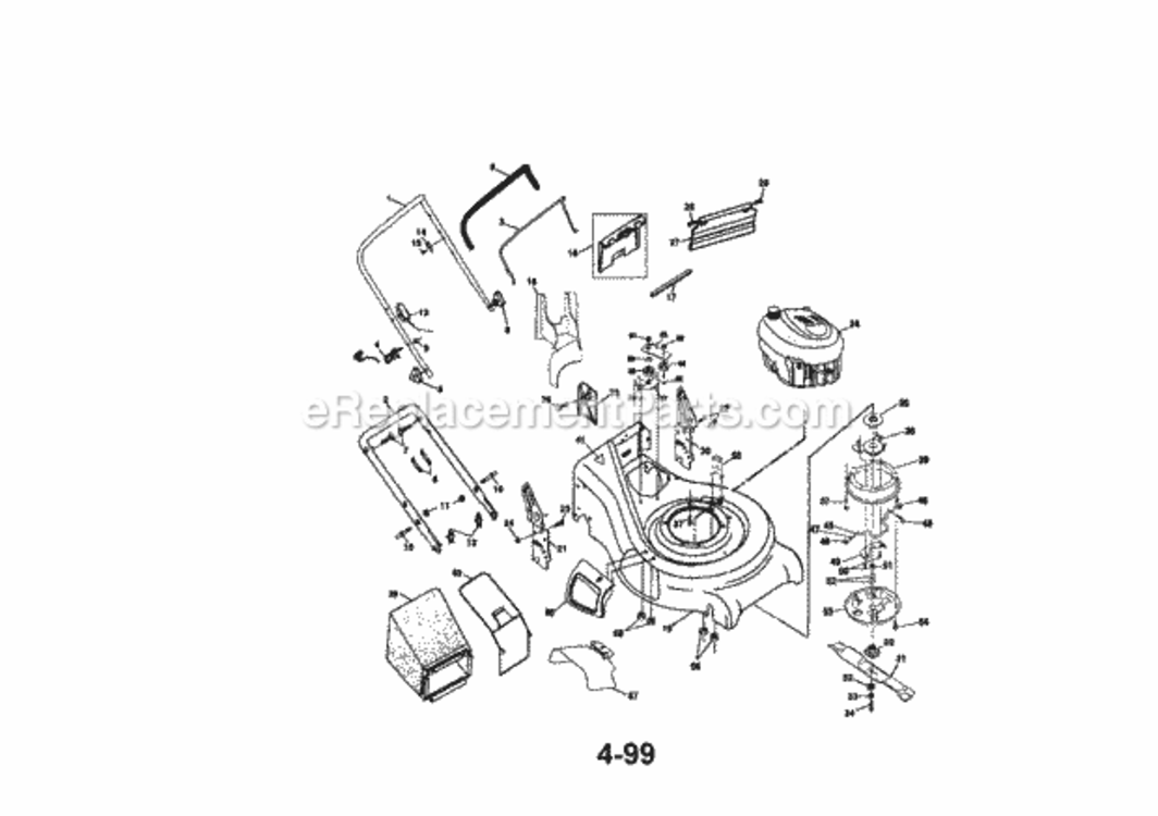 Page A Diagram and Parts List for 917377960  Craftsman Lawn Tractor