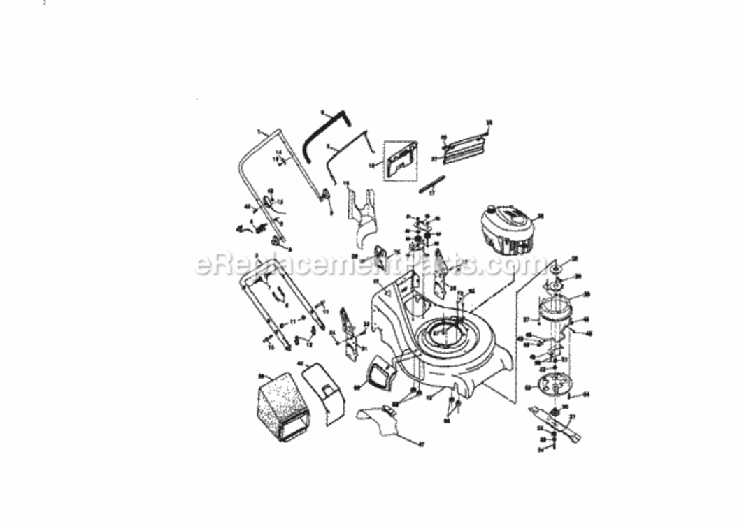Page A Diagram and Parts List for 917377961  Craftsman Lawn Tractor