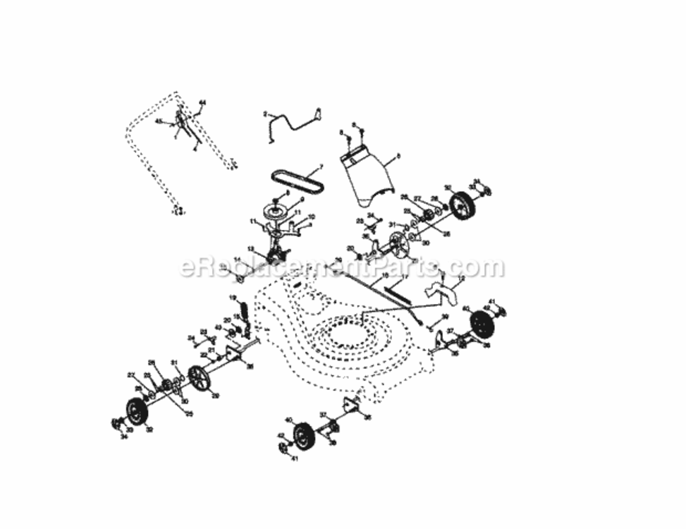 Page B Diagram and Parts List for 917377962  Craftsman Lawn Tractor